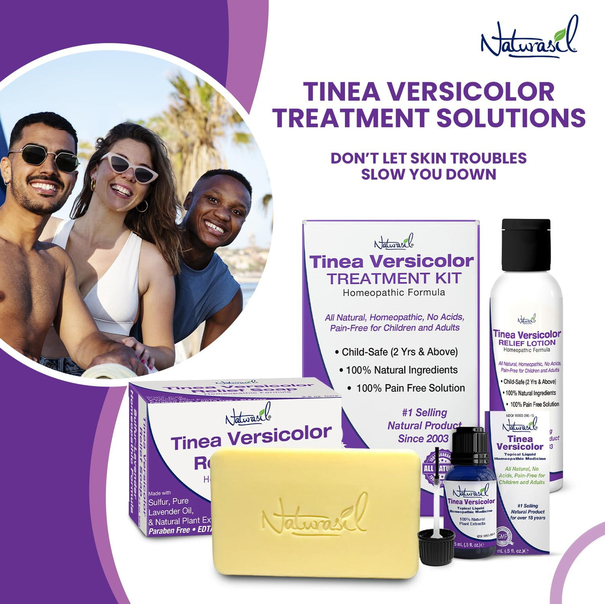 Naturasil application on torso demonstrating targeted skin treatment