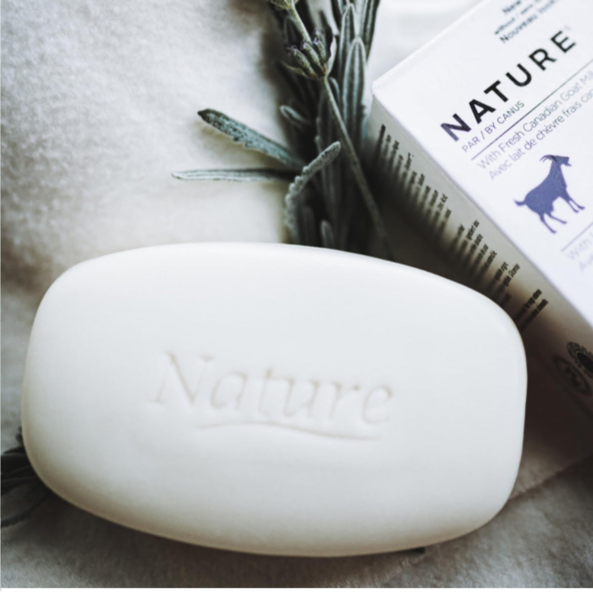 Nature by Canus soap used in bathroom setting for daily routine