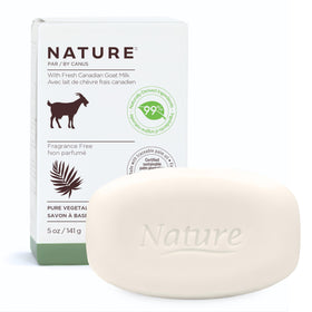 Nature by Canus front packaging showing unscented soap and benefits