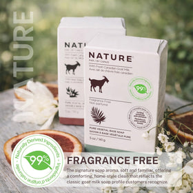 Nature by Canus label close-up showing ingredient transparency and sourcing