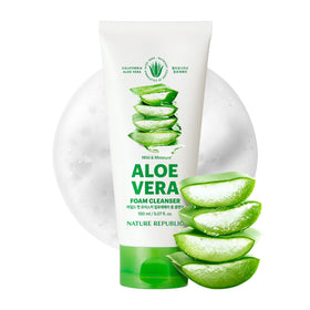 Nature Republic cleanser front tube showing product branding and benefits