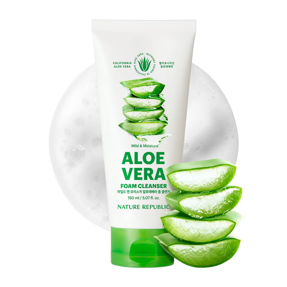 Nature Republic cleanser front tube showing product branding and benefits