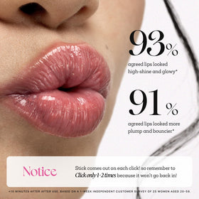 Nature Republic applicator stick with glitter sheen for plumping effect