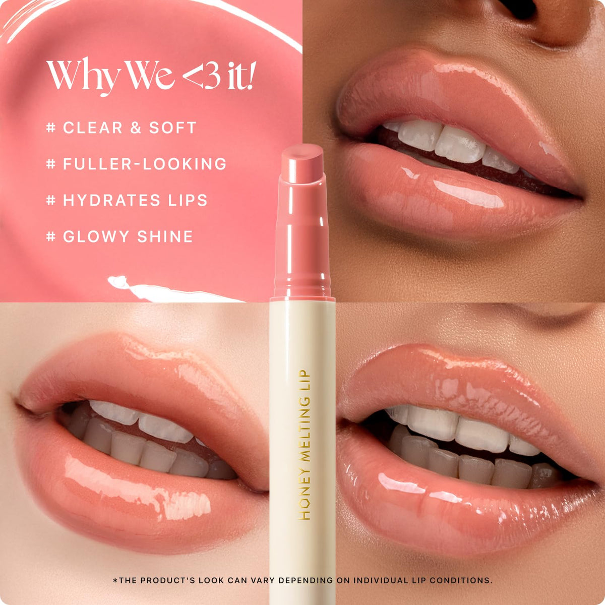 Nature Republic swatch of 02 Fig displaying warm nude-pink color payoff on skin