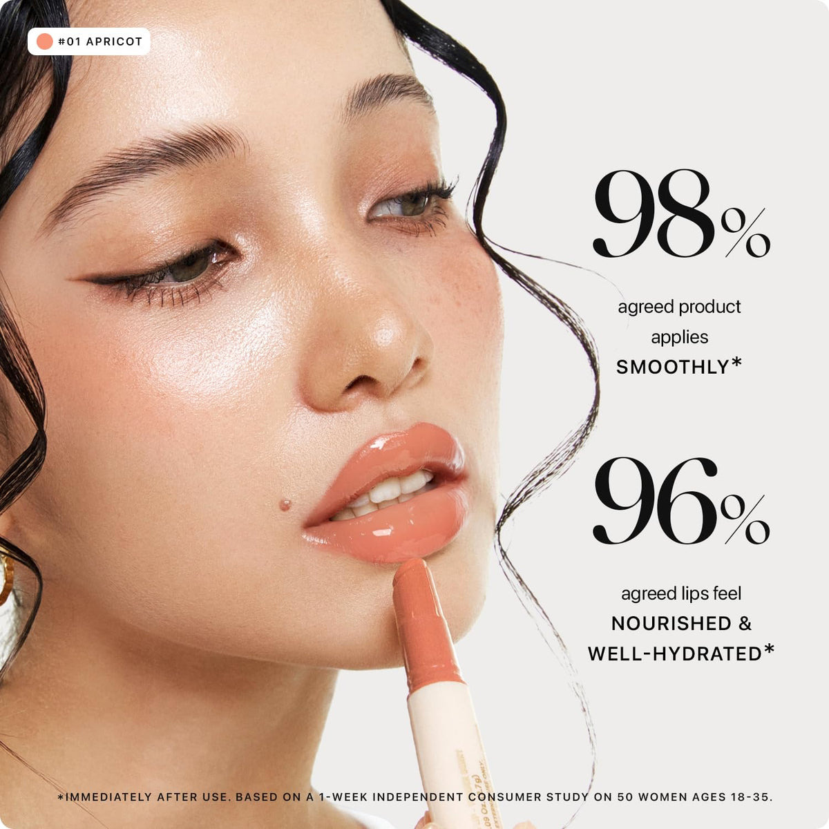 Nature Republic close-up of stick texture showing smooth gloss hydration