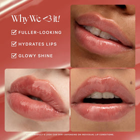 Nature Republic close-up of Rose Coral bullet showing glossy reflect and smooth application