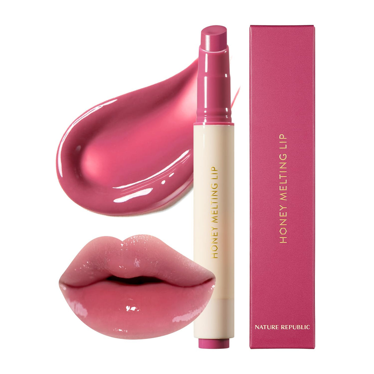 Nature Republic front packaging showing shade label and glossy finish benefit