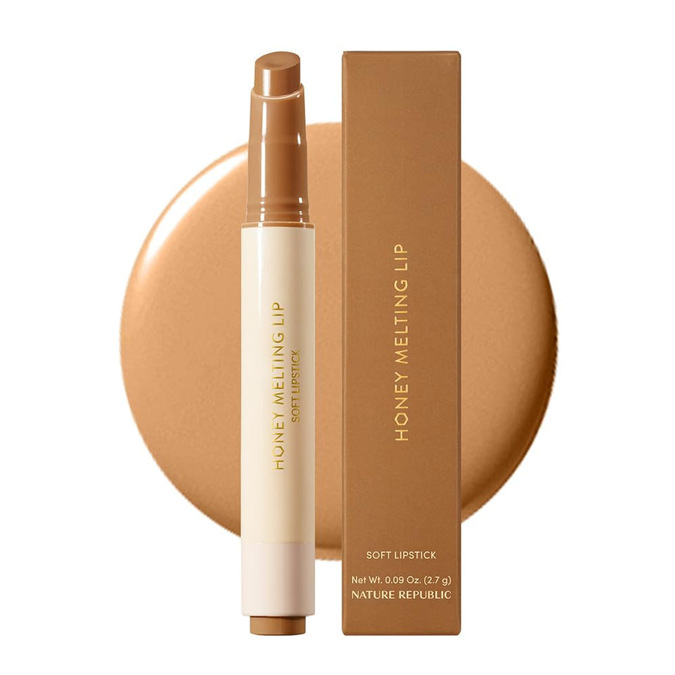 Nature Republic lip stick front packaging showing shade and compact design benefit