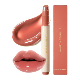 Nature Republic front view of the Honey Melting Lip showing tube and cap, convenient for daily use