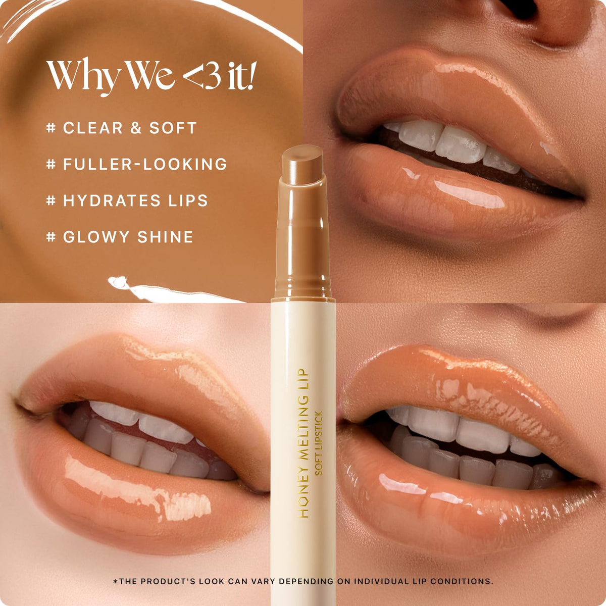 Nature Republic lip stick in hand showing size and easy-portable convenience