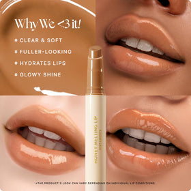 Nature Republic lip stick in hand showing size and easy-portable convenience