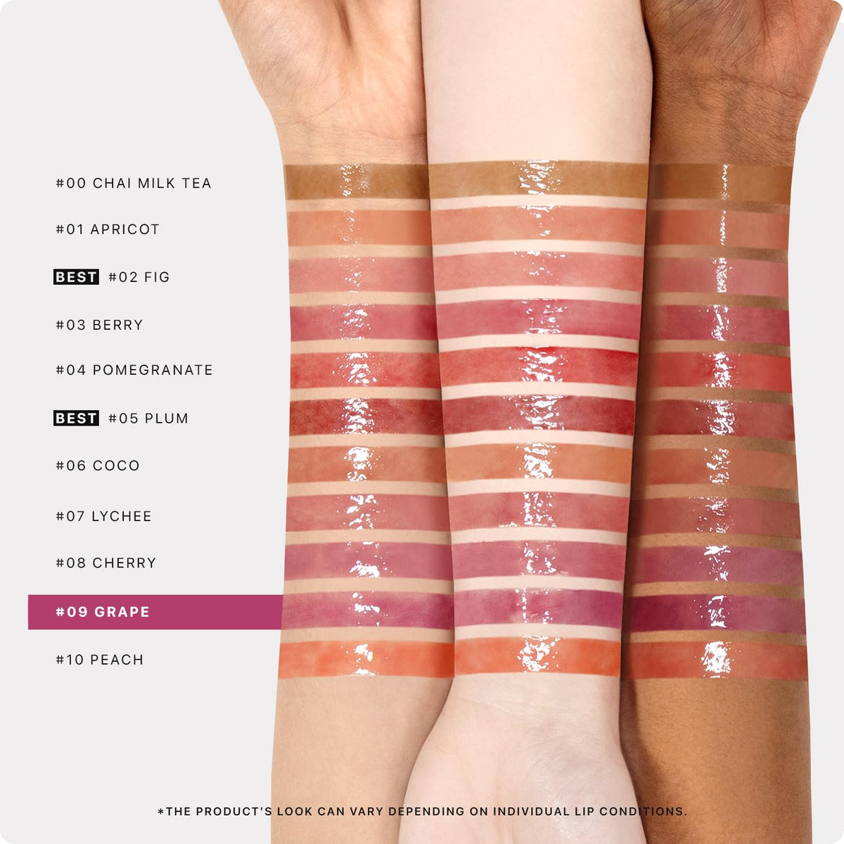 Nature Republic lips close-up demonstrating hydrating glossy finish and smoothness