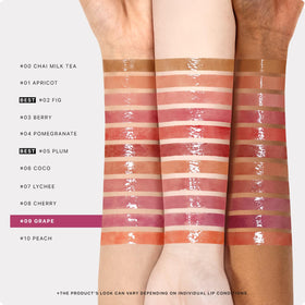 Nature Republic lips close-up demonstrating hydrating glossy finish and smoothness