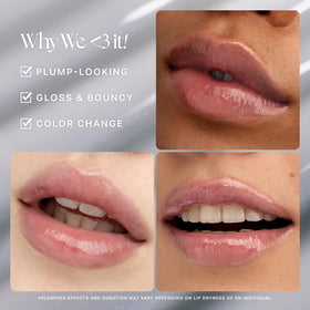 Nature Republic lip on model wearing 12 Gray for hydrated, plump-looking lips