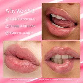 Nature Republic lip product applied on lips demonstrating glossy volumizing effect