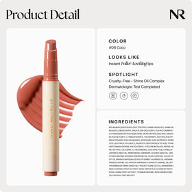 Nature Republic lip product next to a coin for scale, useful for travel and purse portability