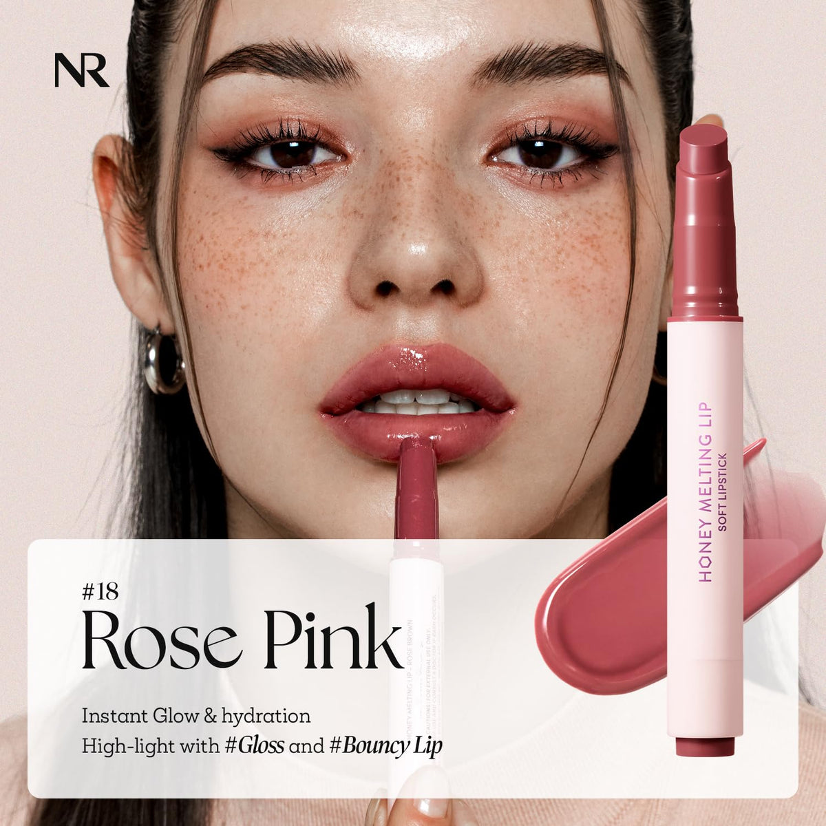 Nature Republic closed stick with compact click-up design for travel