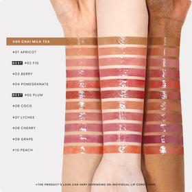 Nature Republic swatch on arm showing 00 Chai Milk Tea’s sheer warm-nude tint benefit