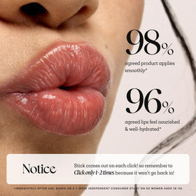 Nature Republic swatch of 19 Rose Coral on skin showing sheer rosy tint and hydrating effect