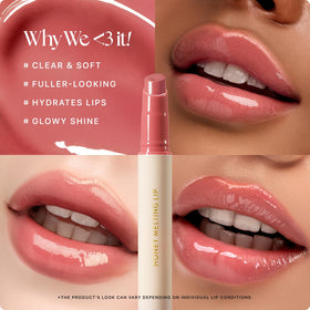 Nature Republic texture swipe showing honey-like glossy balm finish
