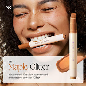 Nature Republic close-up texture displaying glossy honey-like finish benefit: smooth application