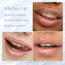 Nature Republic on-model application showing glossy fuller-looking lips