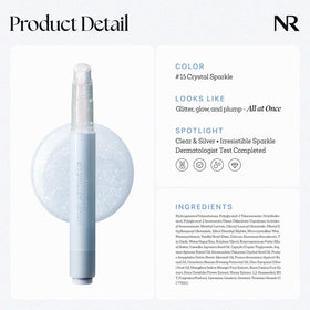 Nature Republic applied over matte lipstick to show glossy topcoat transformation