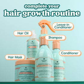 Nature Spell before and after hair texture improvement visual