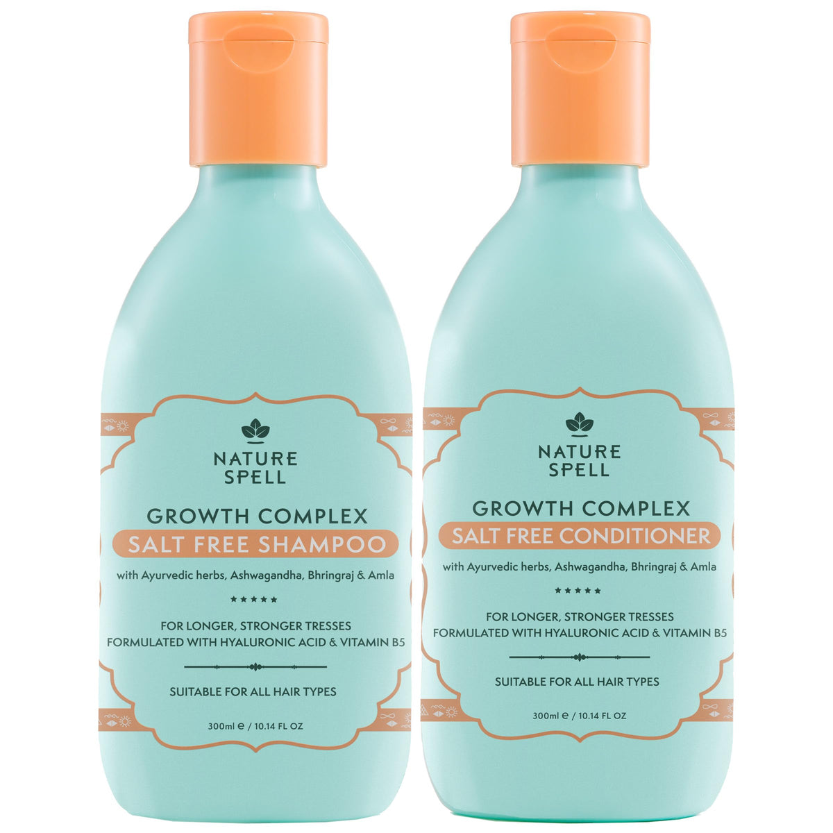 Nature Spell front packaging showing both bottles and benefits