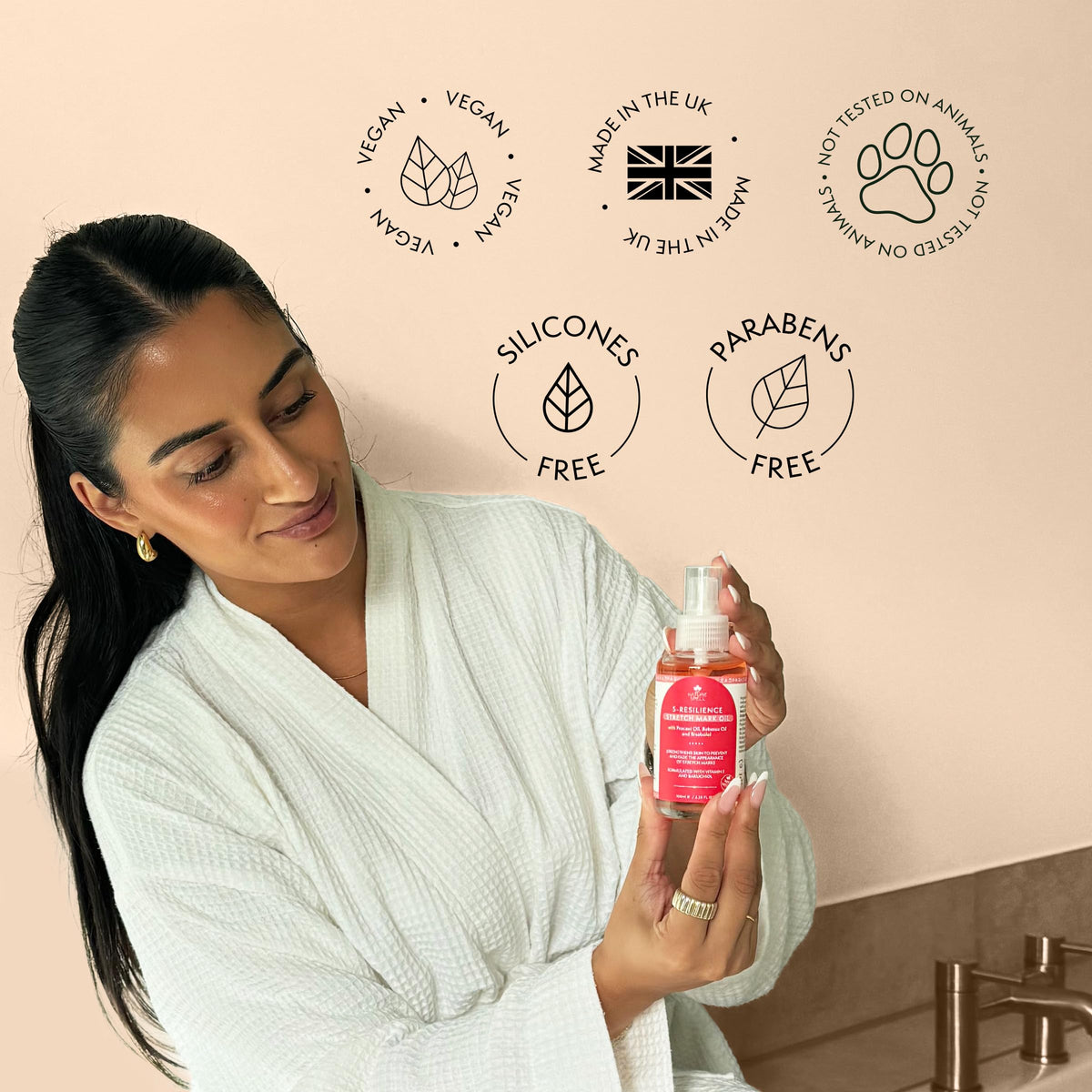 Nature Spell ingredients arranged with pracaxi and babassu highlighting natural nourishment