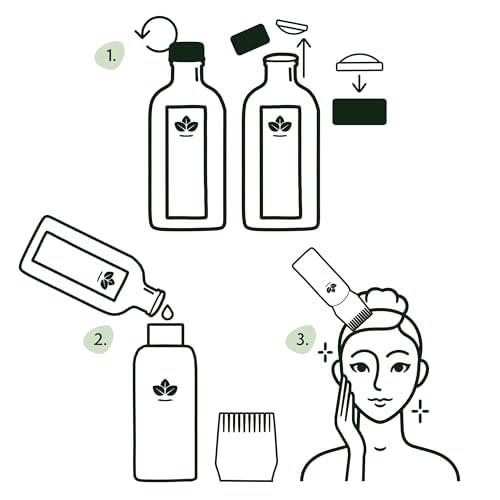 Nature Spell bottle held in hand to show size and practical, travel-friendly scale