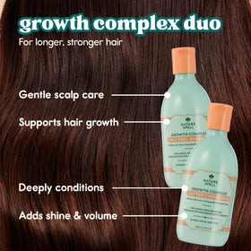 Nature Spell shampoo label close-up highlighting key ingredients