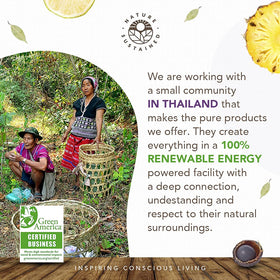 Nature Sustained wild plants and fruits used for gentle, soothing botanicals