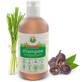 Nature Sustained lemongrass front bottle showing clean design and organic claim