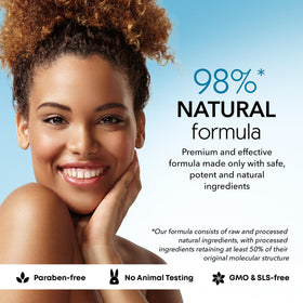 NATURE THEORY ingredient label close-up highlighting hyaluronic acid