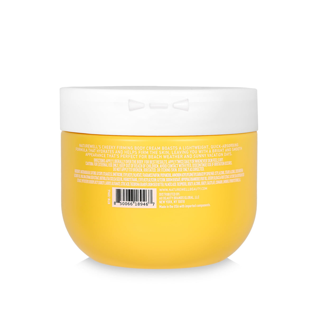 NatureWell being smoothed on leg to show firming effect and hydrated skin appearance