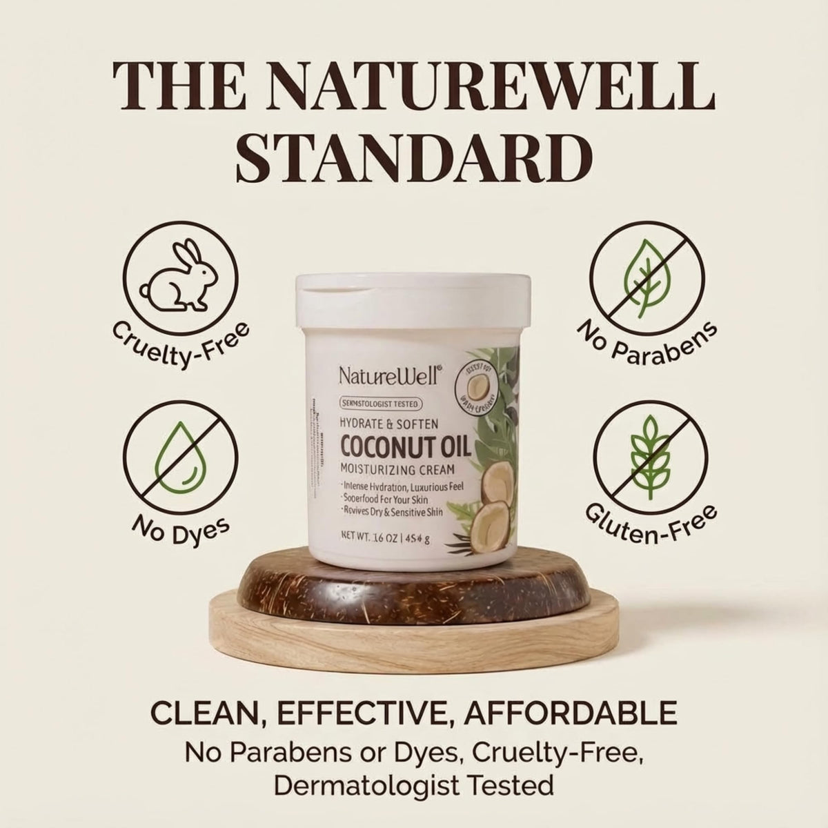 NATURE WELL suggested use on elbow to reduce rough patches and smooth skin