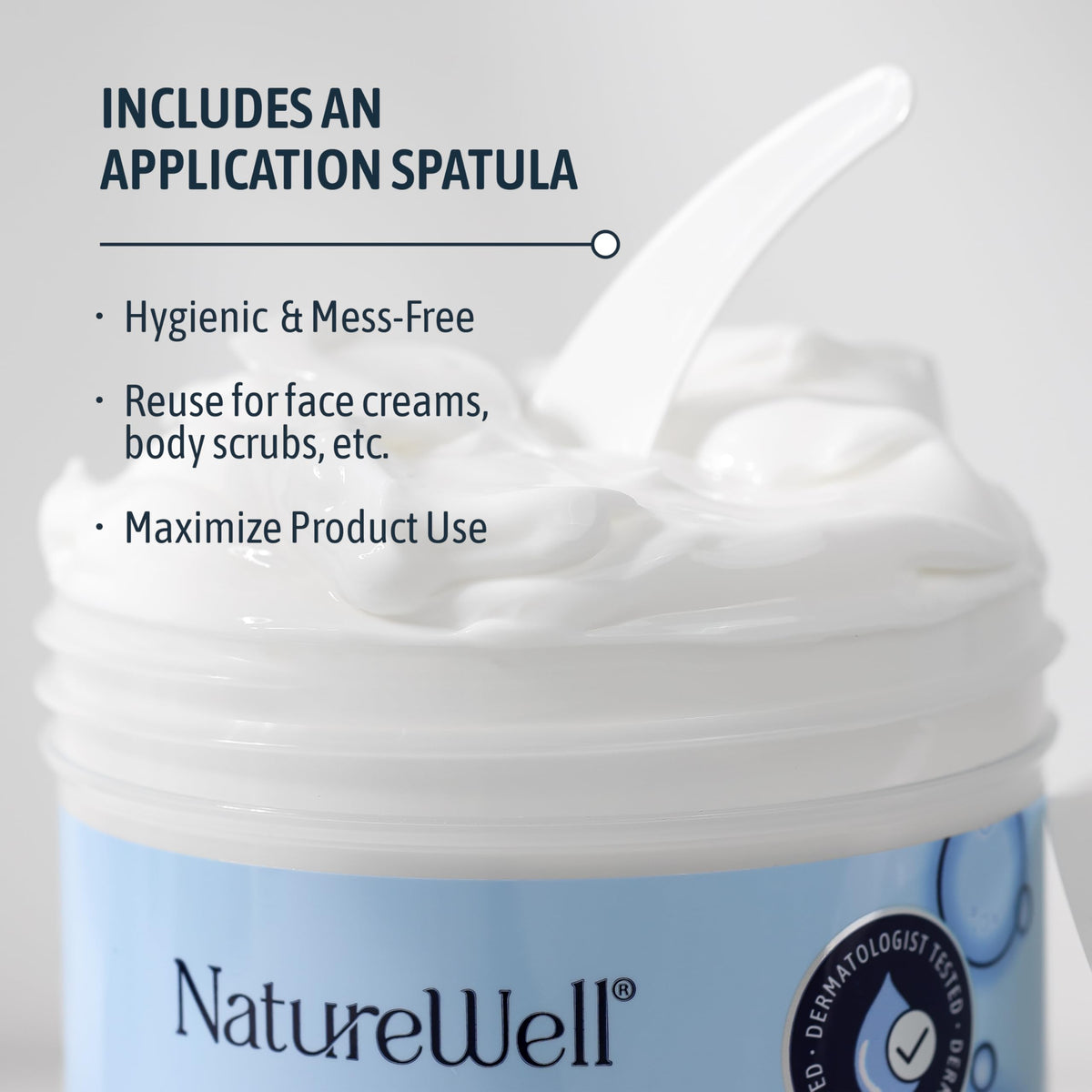 NATURE WELL applying cream to face for targeted retinol care