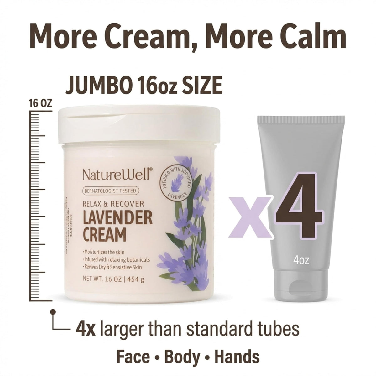 NATURE WELL jar in hand showing true size and travel convenience