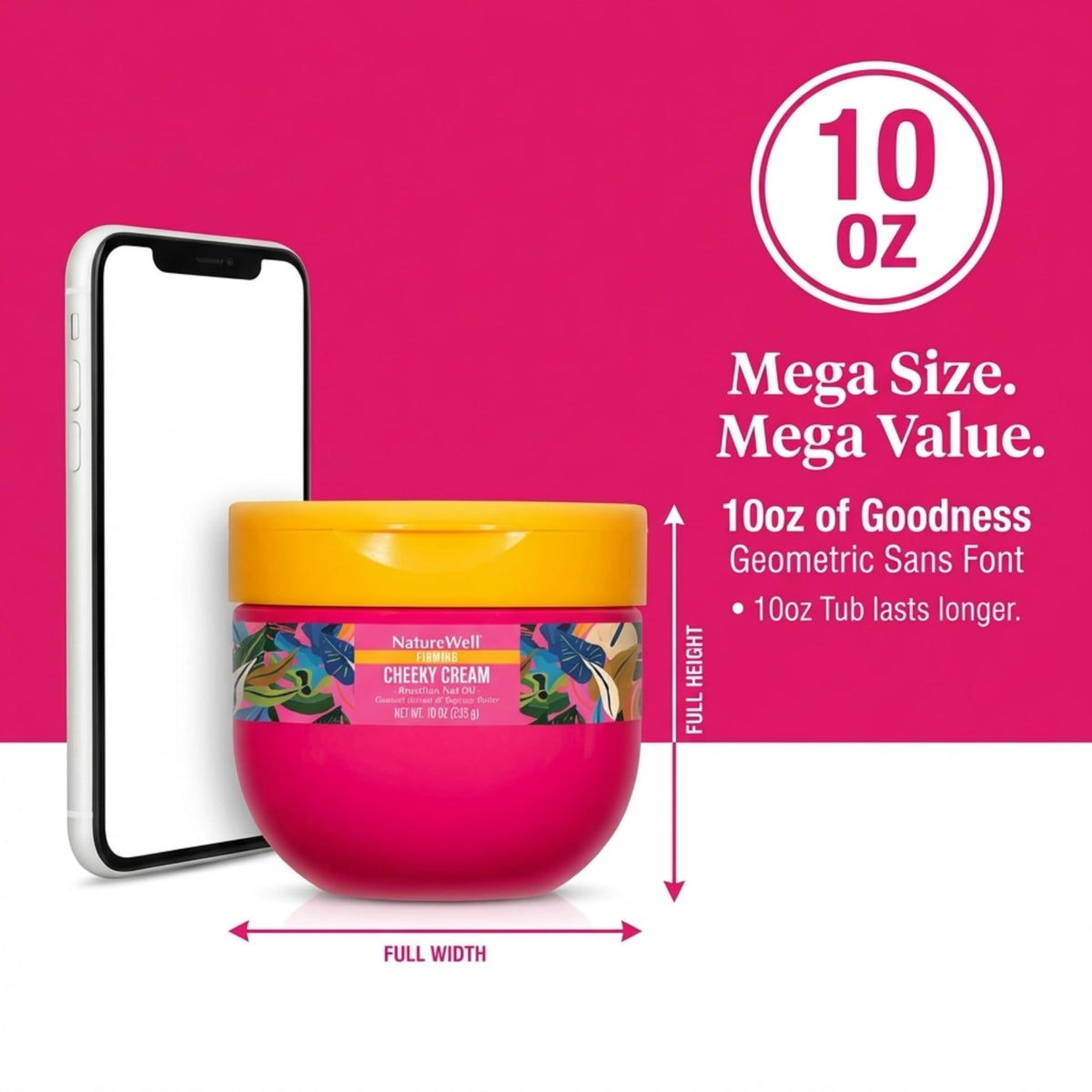 NATURE WELL lid and label detail highlighting product name and premium scent cues