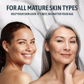 NATURE WELL applying cream to neck and décolleté for firmer look