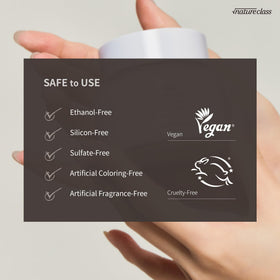 NATURECLASS R33 applied on hand demonstrating quick absorption benefit