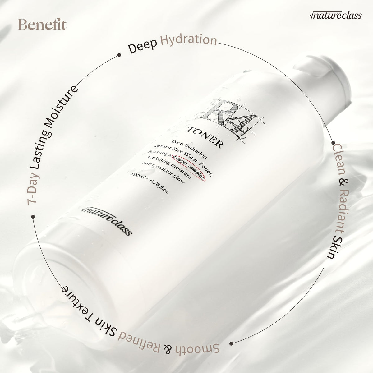 NatureClass R4 drop on hand illustrating non-greasy finish and quick absorption