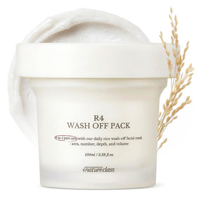 NATURECLASS front packaging showing the rice enzyme mask and benefits