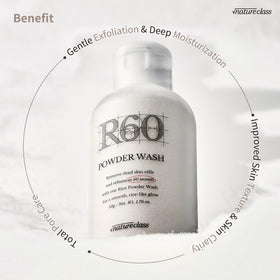 NATURECLASS powder on scoop demonstrating easy measurement and low-waste usage