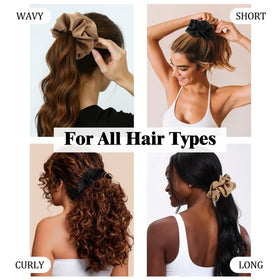 NatureKess oversized wrap demo on long hair shows comfortable full coverage