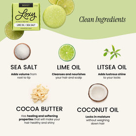 NATURÉL close-up of shampoo bar texture with sea salt for lift