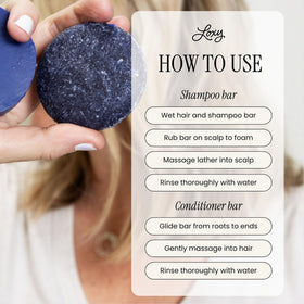 NATURÉL Loxy beside common shampoo bottle showing long-lasting value
