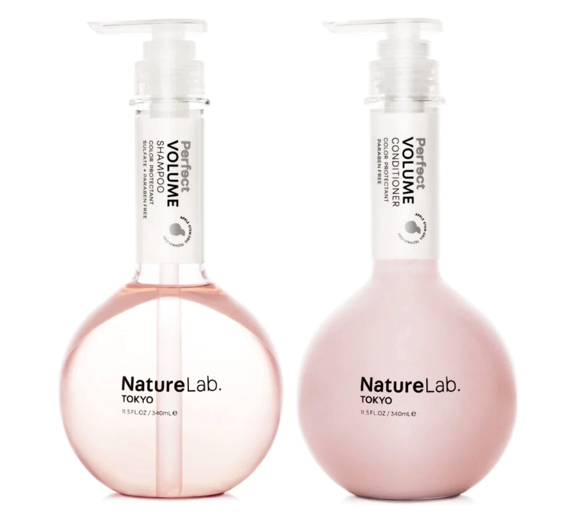 NatureLab.TOKYO duo front packaging showing bottles and benefits