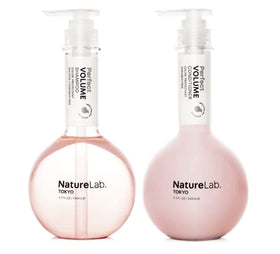 NatureLab.TOKYO duo front packaging showing bottles and benefits